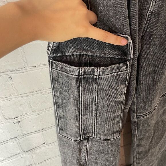 Pac Sun Gray Cargo Denim Size XS - Picture 5 of 10